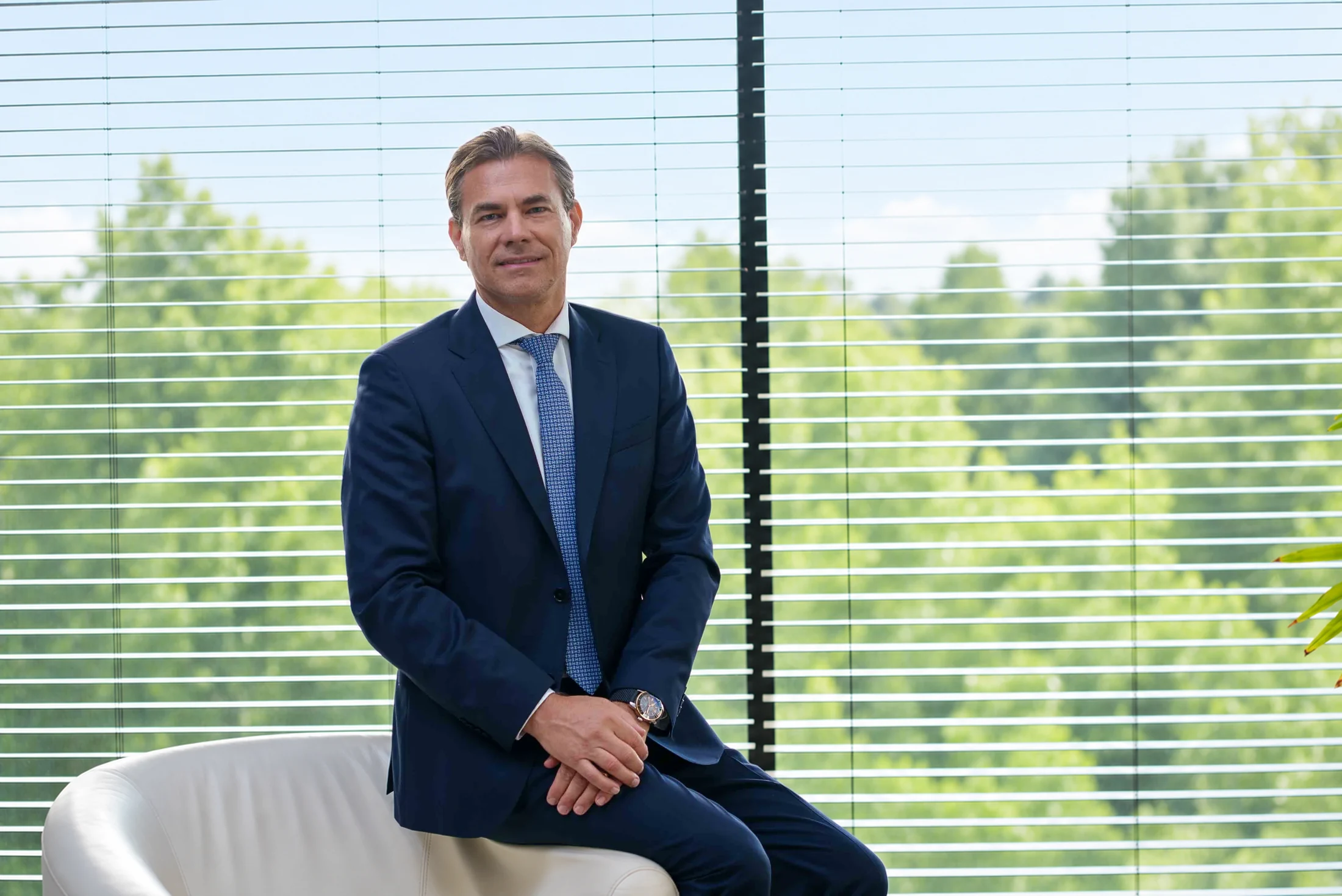Guillaume Passebecq, directeur général de Necker Finance, dans son bureau de Grand Baie